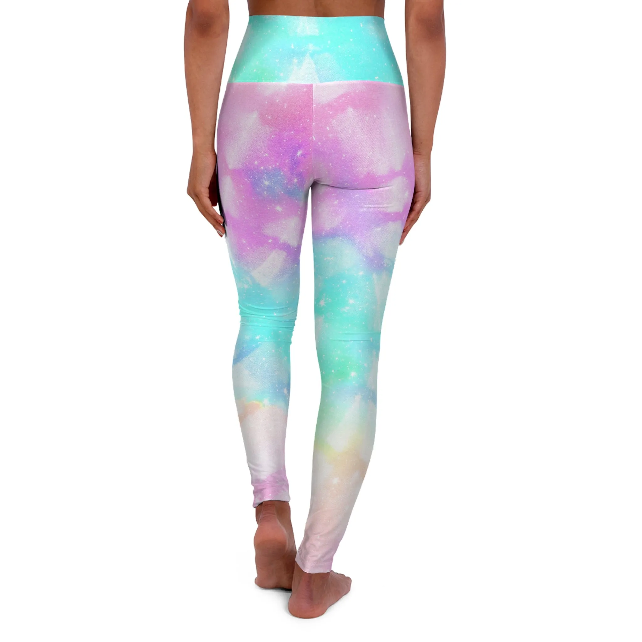 Whimsical Waters High Waisted Yoga Leggings for Fitness & Style
