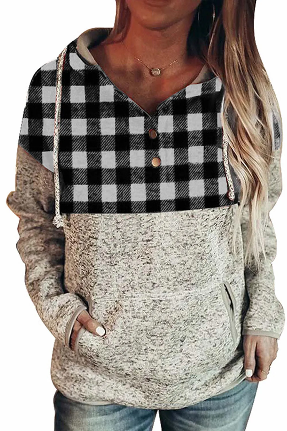 Wolffmode Christmas Patchwork Hoodie