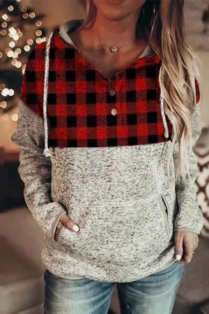 Wolffmode Christmas Patchwork Hoodie