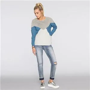 Women Hoodies Fashion Patchwork Sweatshirt Women Tracksuits Long Sleeve Ladies Female Hoodies