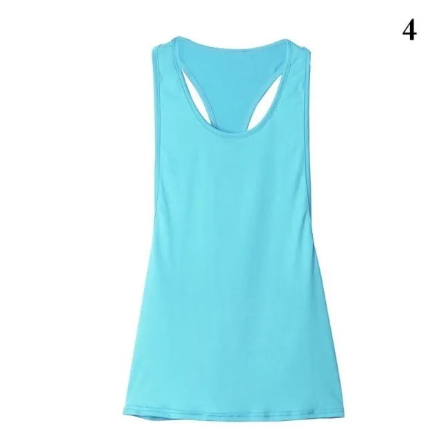 Women Tank Tops Blouse Loose Sleeveless Shirt  Training Running Vest  Women Gym Tank Top