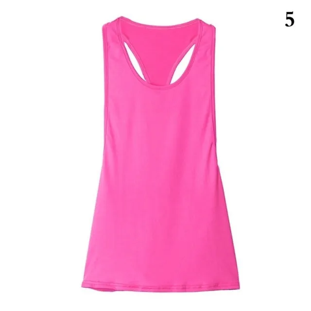 Women Tank Tops Blouse Loose Sleeveless Shirt  Training Running Vest  Women Gym Tank Top
