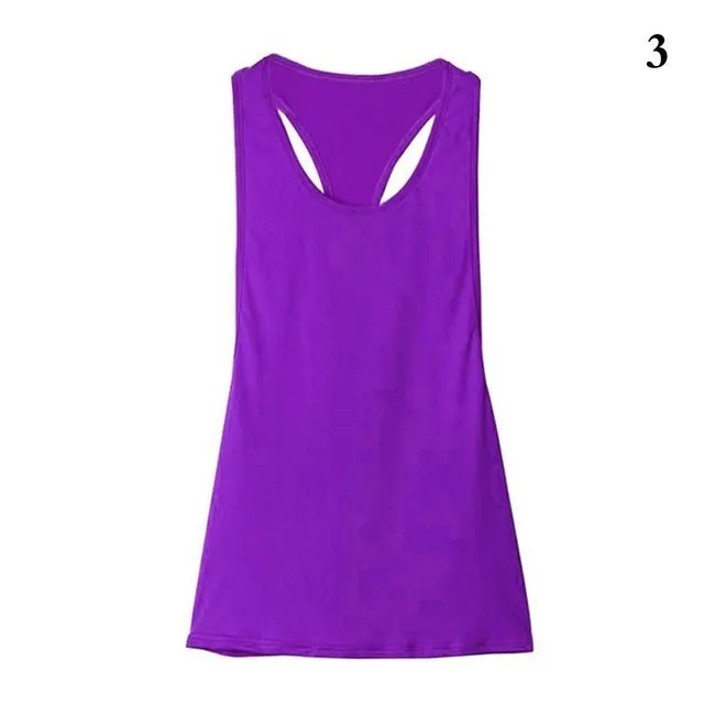 Women Tank Tops Blouse Loose Sleeveless Shirt  Training Running Vest  Women Gym Tank Top