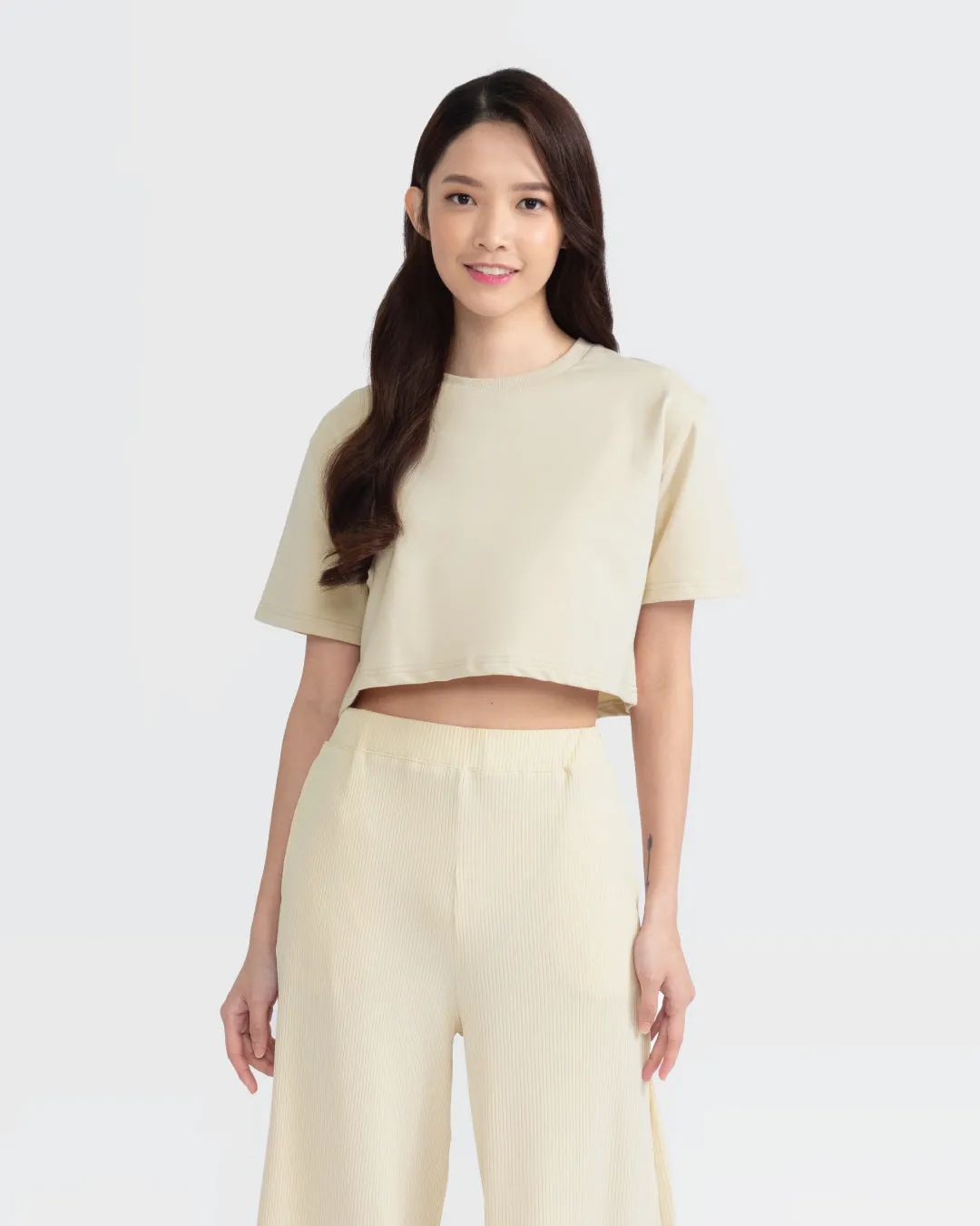 Women Terry Cropped Top