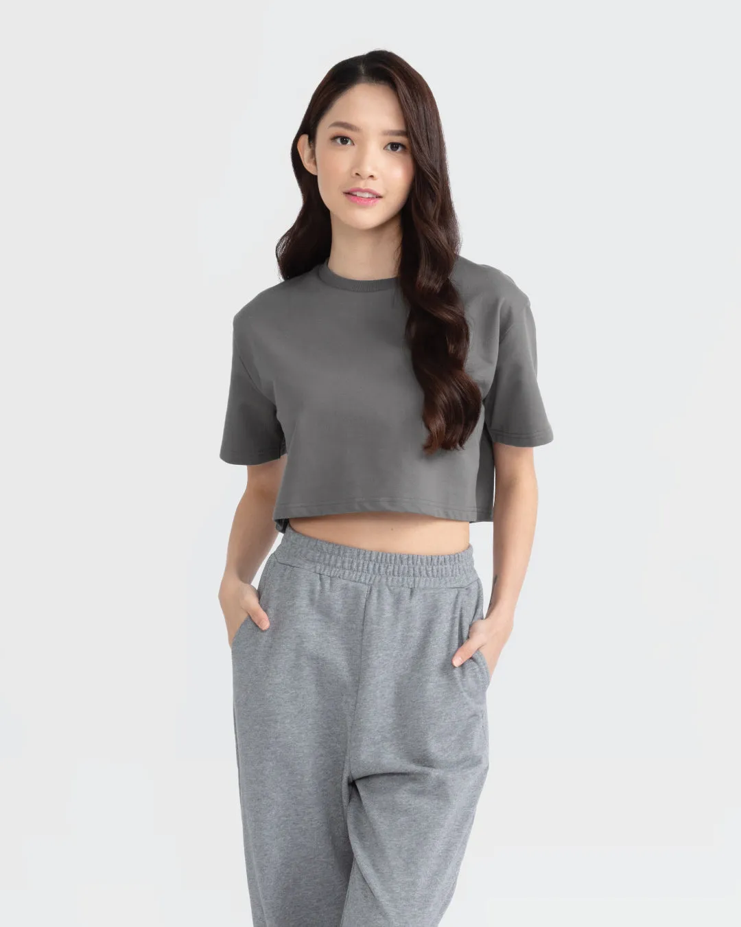Women Terry Cropped Top