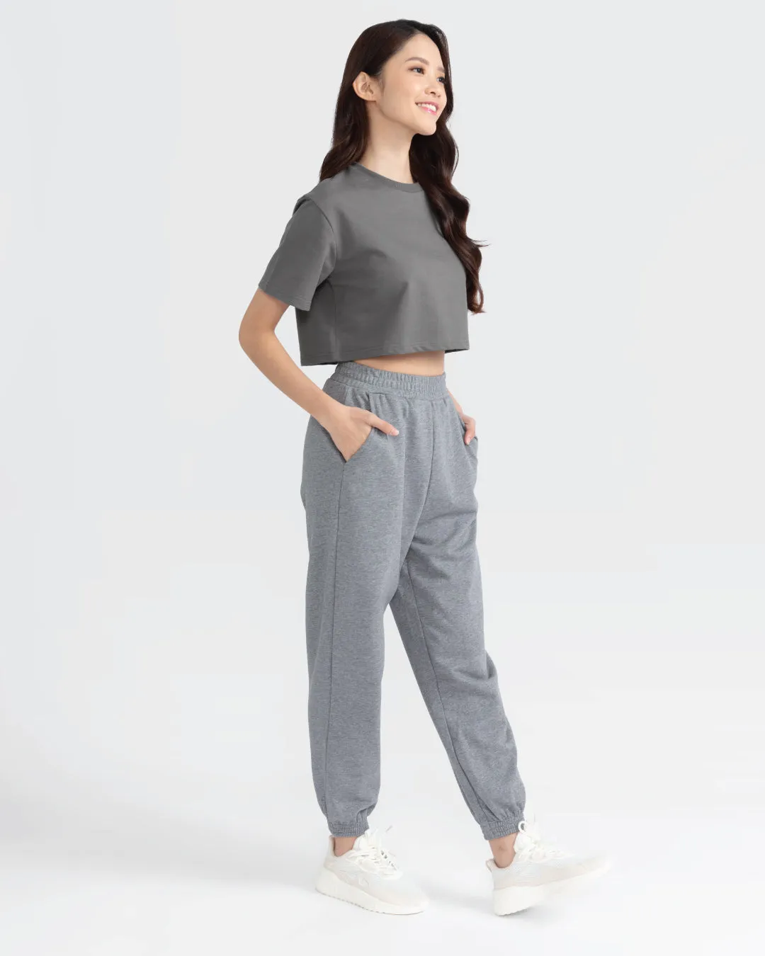 Women Terry Cropped Top