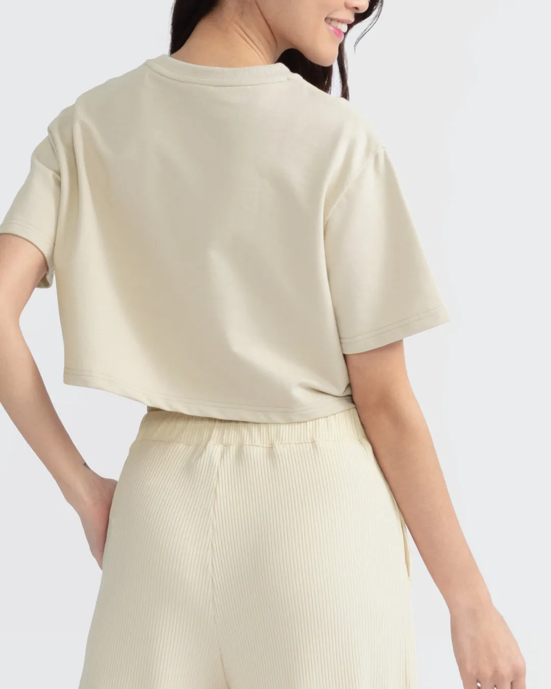 Women Terry Cropped Top