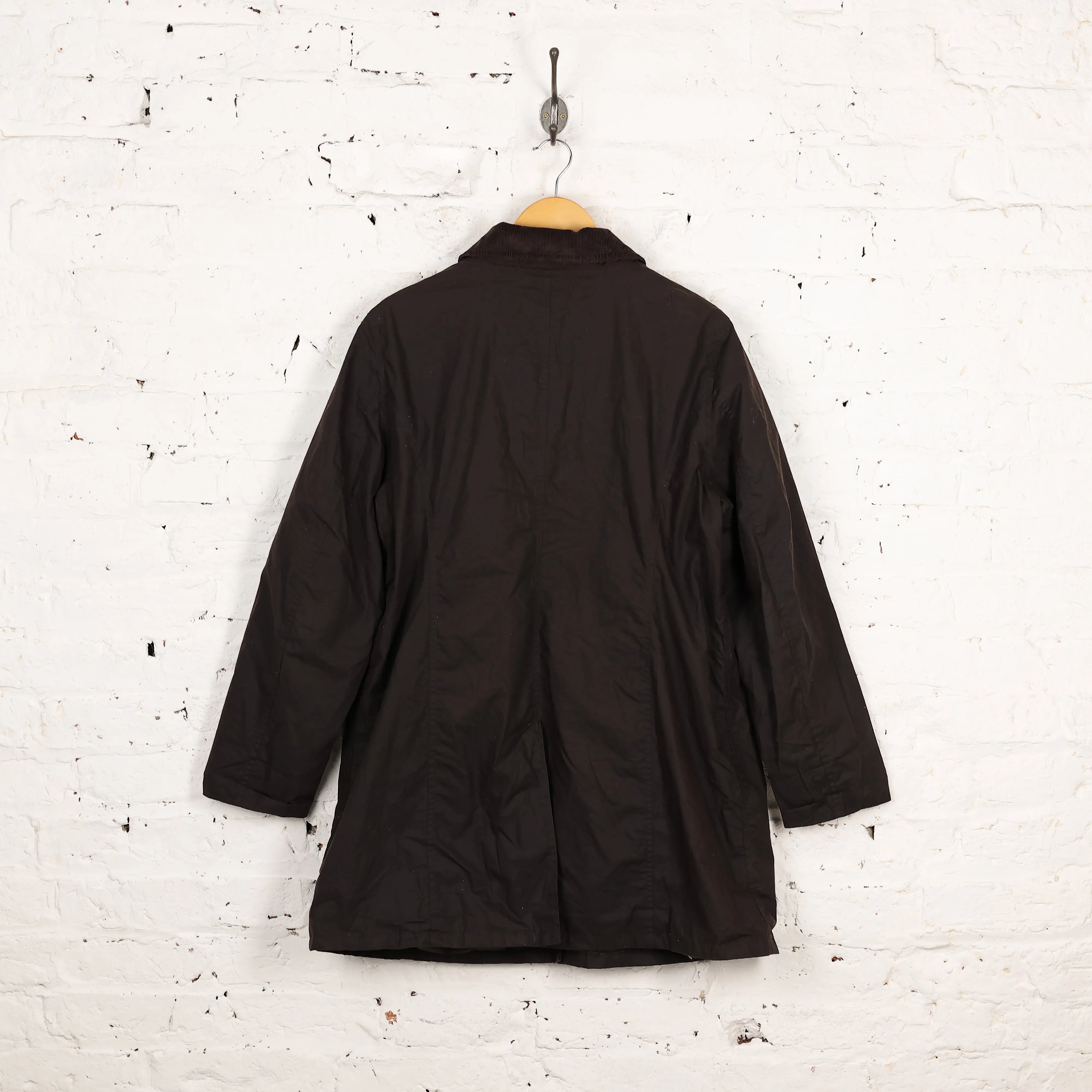 Women's Barbour Hamshire Wax Jacket Coat - Brown - Women's XL