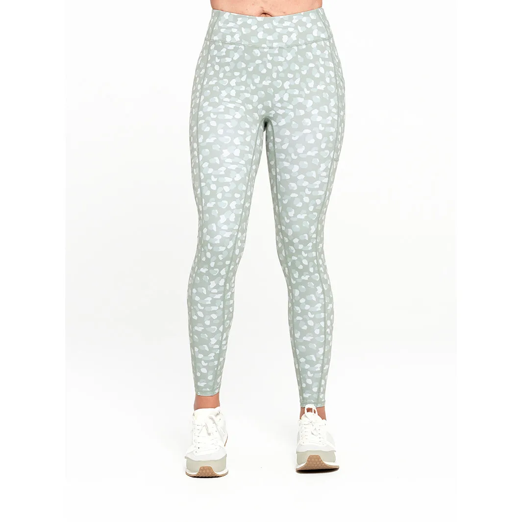 Womens Green Pattern Legging