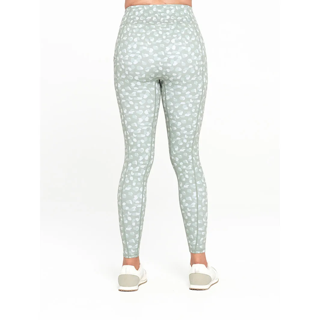 Womens Green Pattern Legging