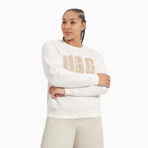 Women's Madeline Fuzzy Logo Crew Neck  Sweatshirt