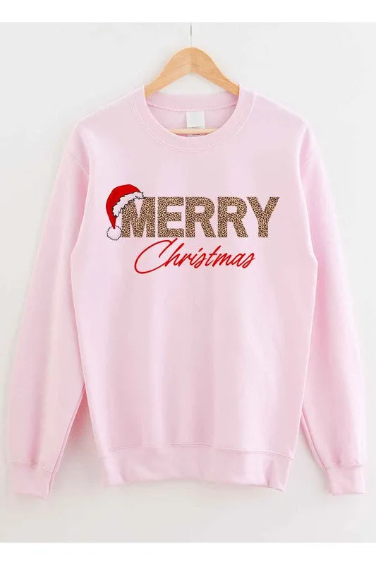 Women's Merry Christmas Graphic Plus Size Sweatshirt