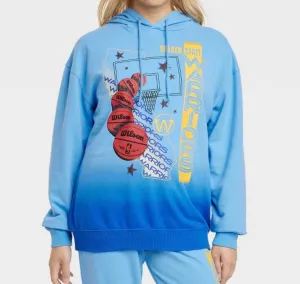 Women's NBA Warriors Oversized Graphic Hoodie