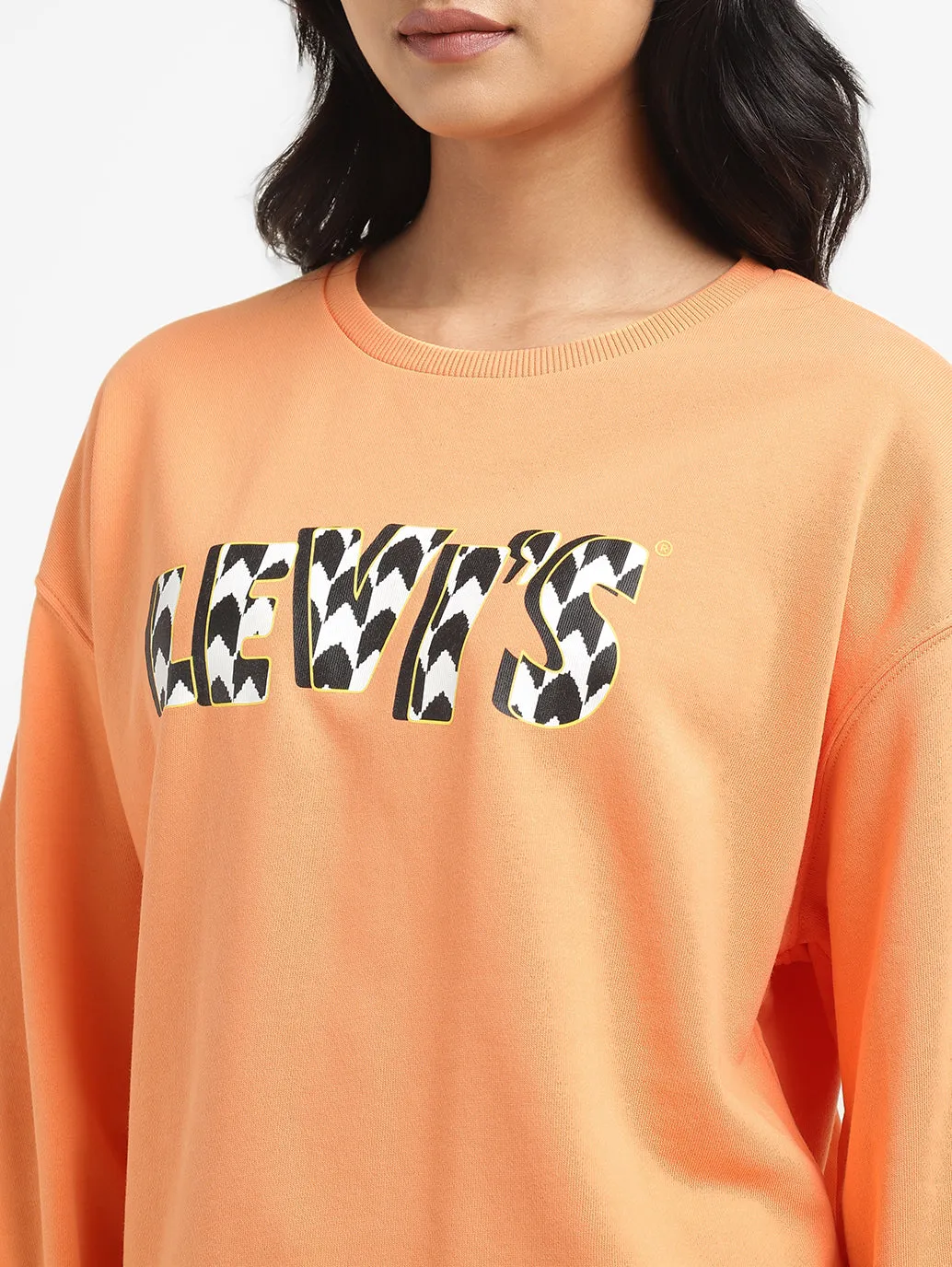 Women's Printed Crew Neck Sweatshirt