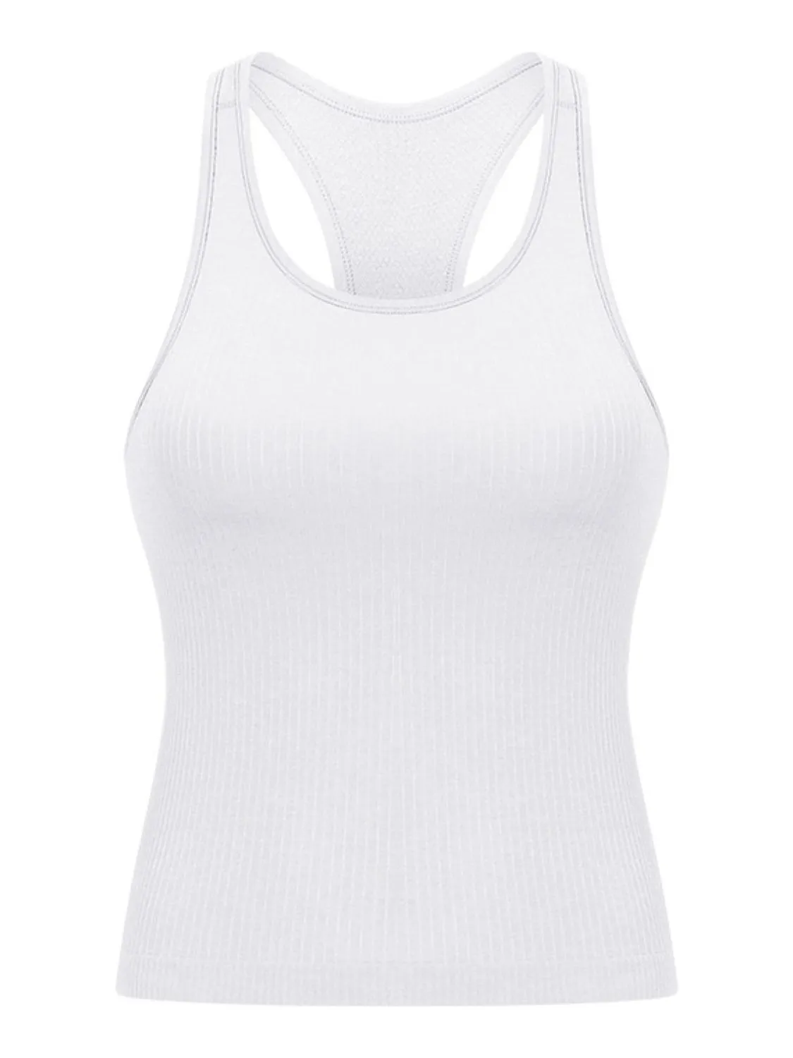 Women's Round Neck Racerback Active Tank Top - Athletic Wear
