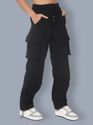 WOMEN'S TACTICAL CARGO JOGGERS (BLACK)