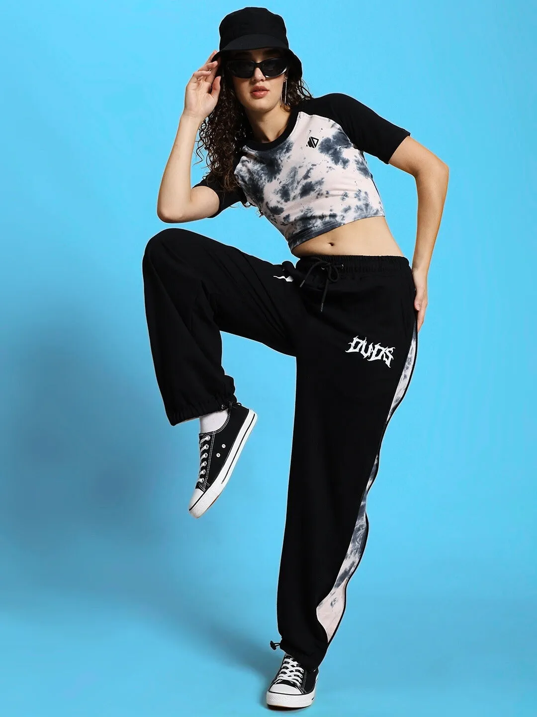 WOMEN'S ZIPPER PANEL JOGGERS (BEIGE)
