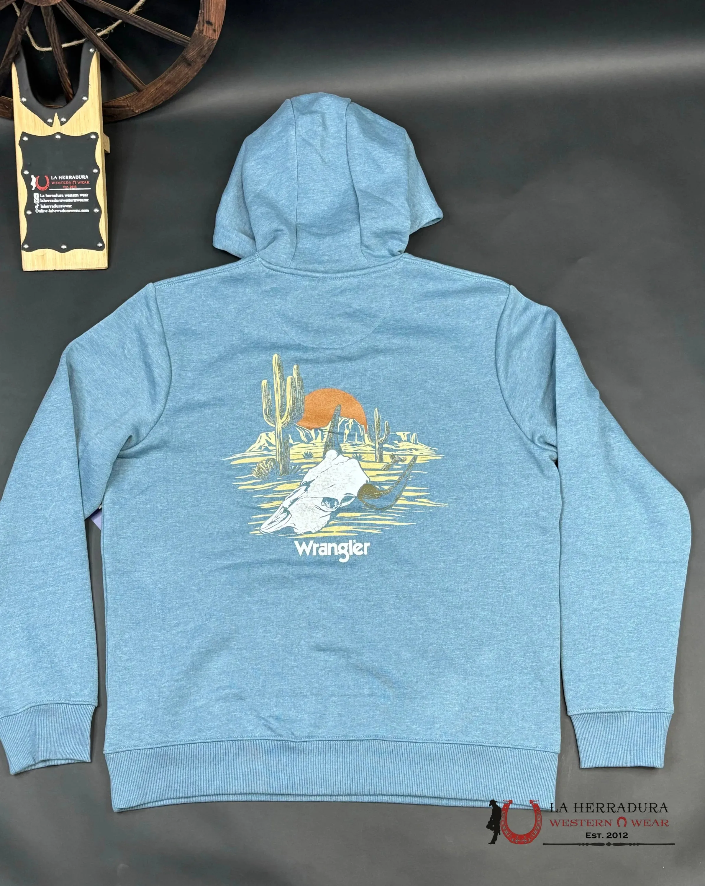 WRANGLER DESERT CACTI PULLOVER MEDIUM BLUE
