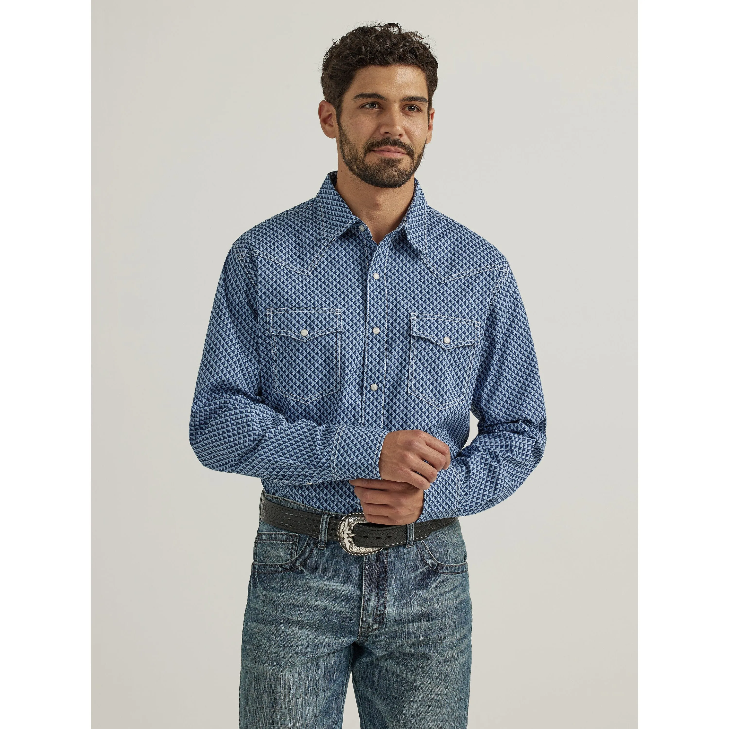 Wrangler Men's 20X Competition Advanced Comfort Long Sleeve Shirt