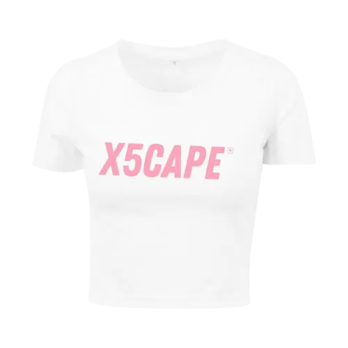 X5CAPE Custom Women's Crop Tee - White