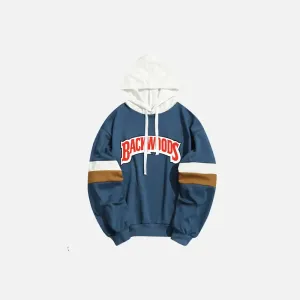 Y2K Backwoods Letter Patchwork Hoodie