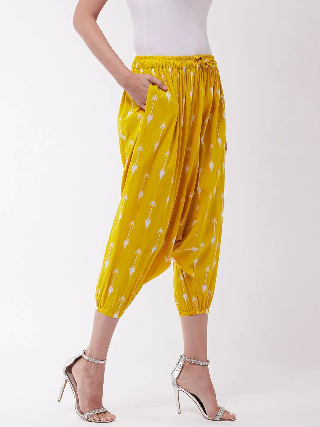 Yellow Arrow Harem Pant