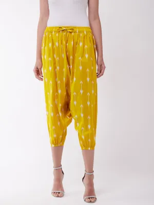 Yellow Arrow Harem Pant