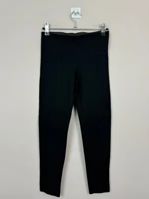 Zara Black Ponte Di Roma Leggings 12y