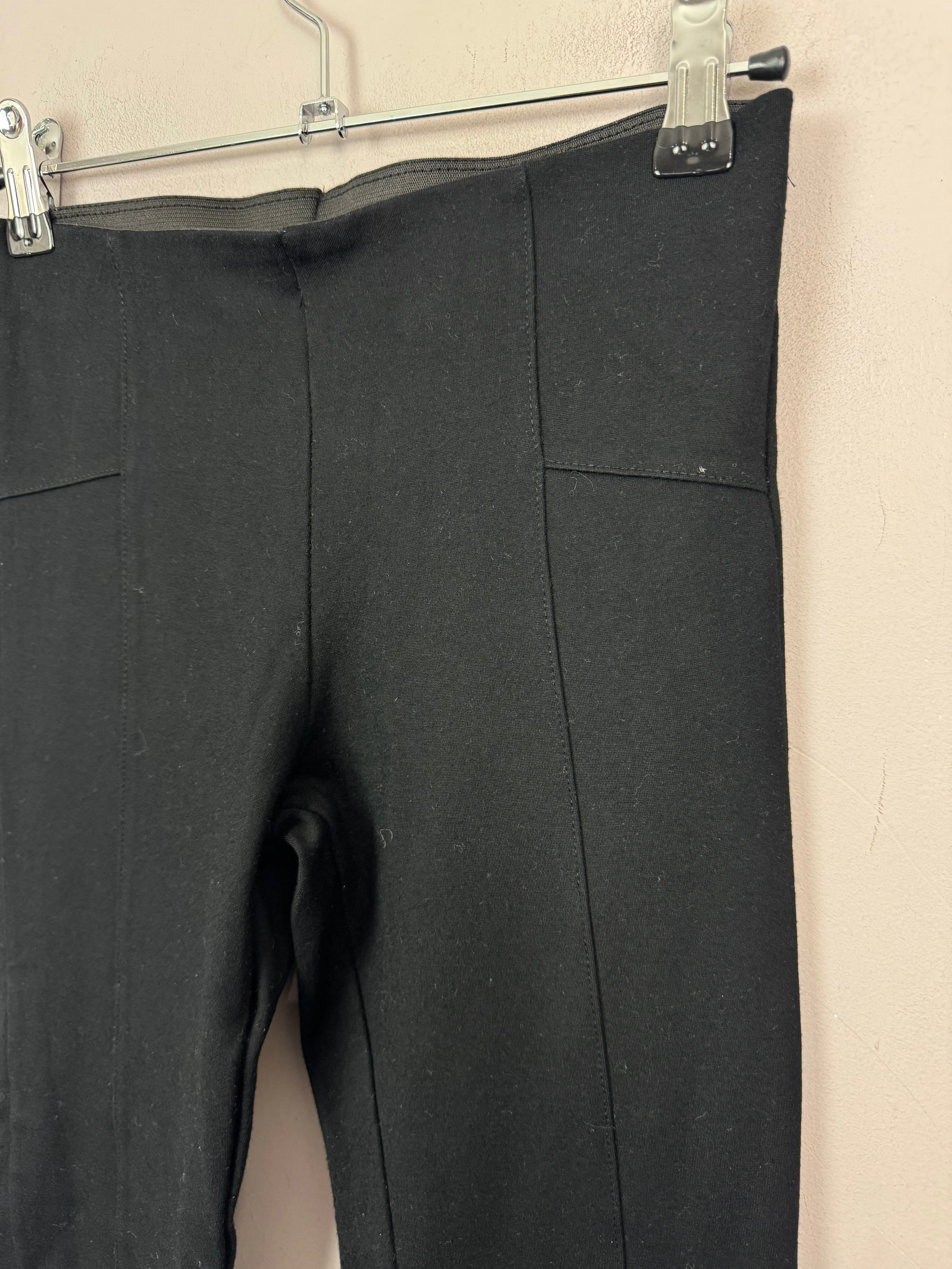 Zara Black Ponte Di Roma Leggings 12y