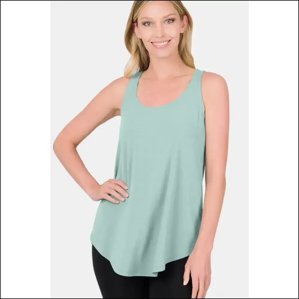 Zenana Curved Hem Tank - Effortless Chic