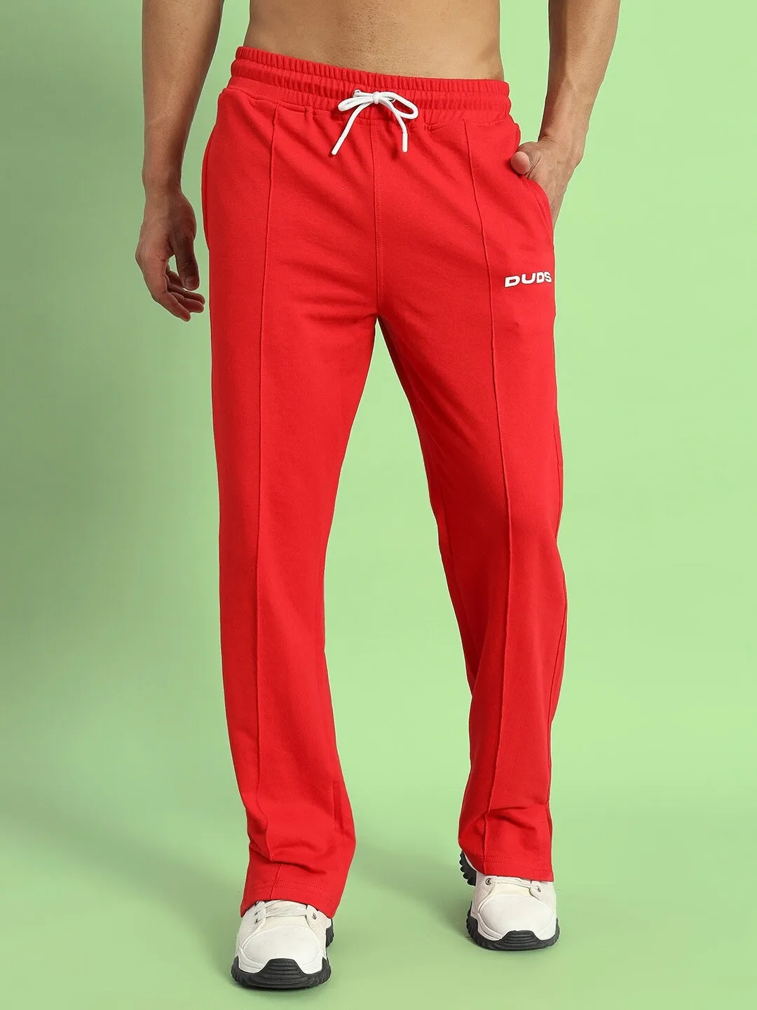 ZION SIDE SLIT JOGGERS (RED)