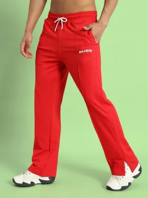 ZION SIDE SLIT JOGGERS (RED)